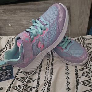 Skechers Kids' Aqua and Lavender Sneakers